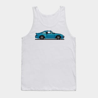 Porsche 911 993 Riviera Blue Tank Top